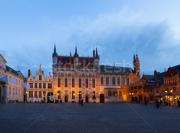 Burg square, Brugge Stock photo © neirfy