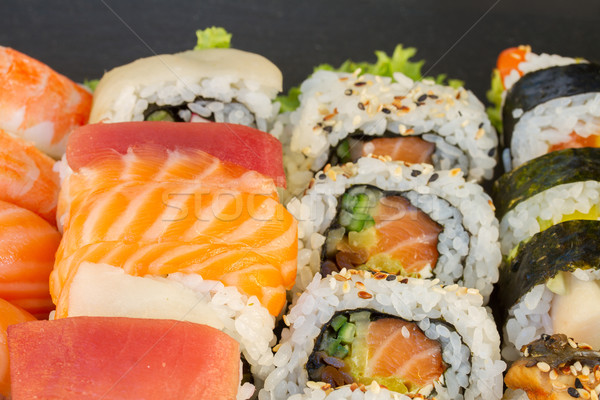 lunch with  sushi dish Stock photo © neirfy