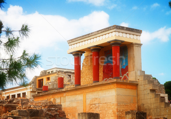 Knossos palace at Crete, Greece Stock photo © neirfy