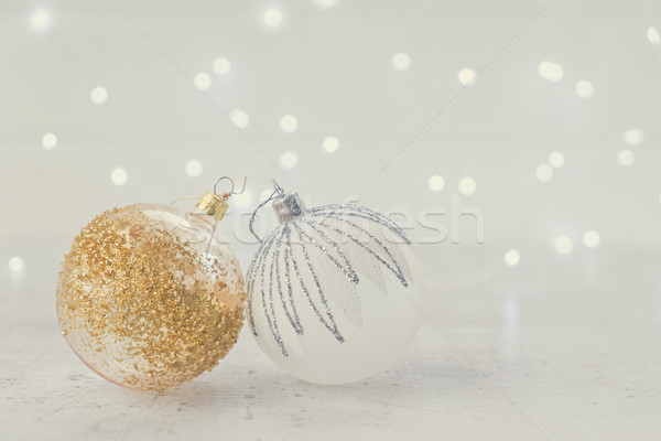 White christmas with snow Stock photo © neirfy