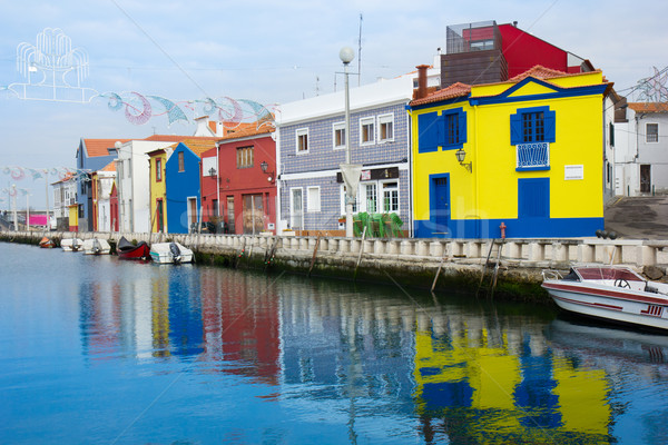Stock photo: old town center of Aveiro, Portugal