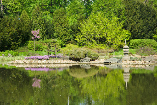 japan garden in spring, Wroclaw, Poland Stock photo © neirfy