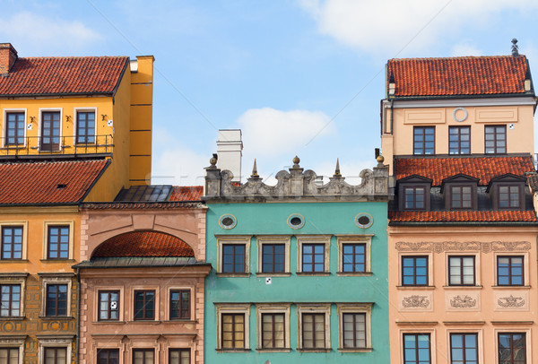 Vieux maisons Varsovie carré symbole Pologne [[stock_photo]] © neirfy