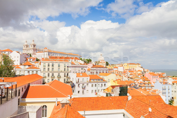 Kwartaal Lissabon Portugal skyline stad Stockfoto © neirfy