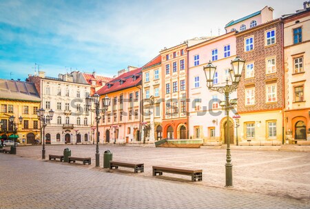 Dluga street and  golden gate, Gdansk Stock photo © neirfy