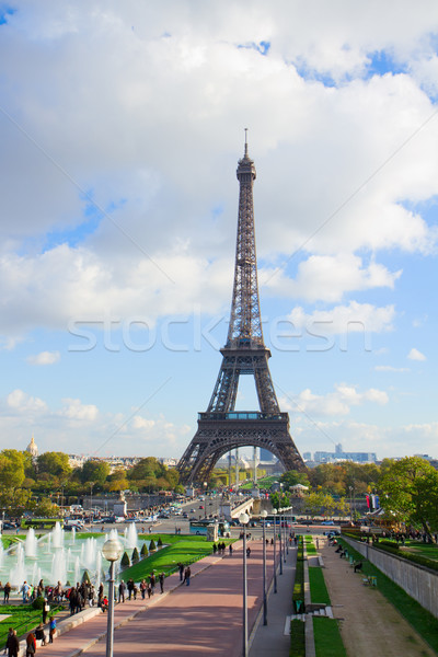 Eiffel tour Parijs Frankrijk hemel water Stockfoto © neirfy