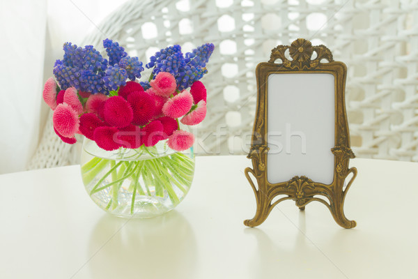 Muscari and Daisy Flowers Stock photo © neirfy
