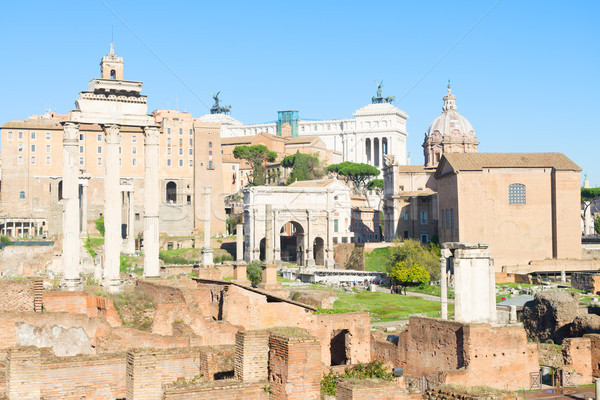 Forum romana rovine noto vincitore panorama Foto d'archivio © neirfy