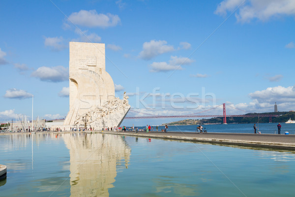 embankment of river Tagus, Lisbon, Portugal Stock photo © neirfy