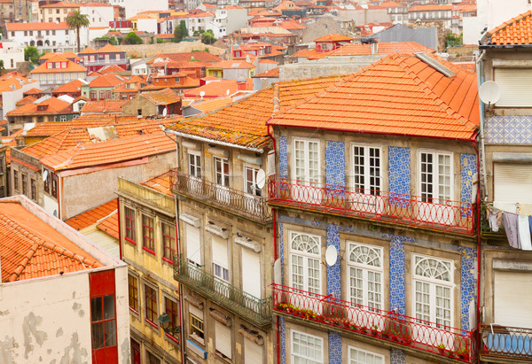 old houses in historic part of town, Porto Stock photo © neirfy