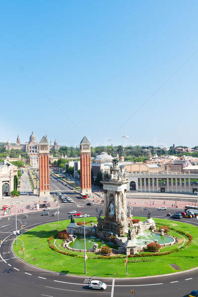Square of Spain, Barcelona Stock photo © neirfy