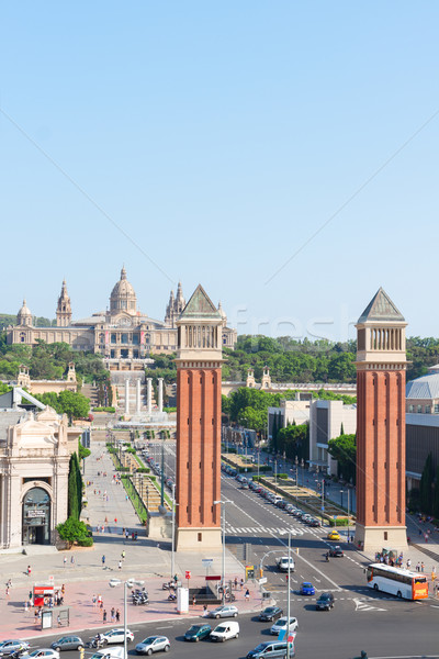 Square of Spain, Barcelona Stock photo © neirfy