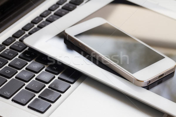 set of modern computer devices Stock photo © neirfy