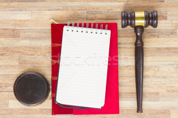 Foto stock: Lei · gabela · vazio · caderno · legal