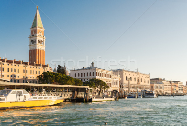Carré bord de l'eau Venise célèbre ciel Photo stock © neirfy