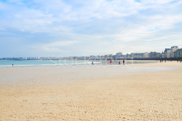 beach of Saint-Malo, Brittany, France Stock photo © neirfy