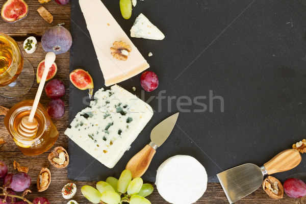 Various types of cheese Stock photo © neirfy