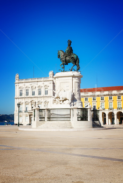 Commerce placu Lizbona Portugalia szczegóły Zdjęcia stock © neirfy