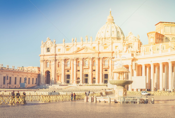St. Peter's cathedral in Rome, Italy Stock photo © neirfy