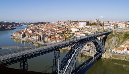 hill with old town of Porto, Portugal Stock photo © neirfy