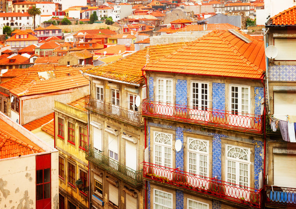 old houses in historic part of town, Porto Stock photo © neirfy