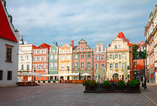 renaissance houses , Poznan, Poland Stock photo © neirfy