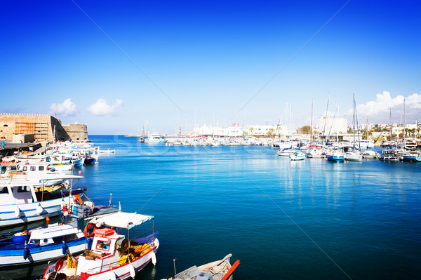 old port of Heraklion, Crete, Greece Stock photo © neirfy