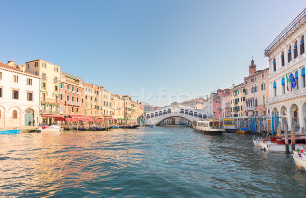 Brücke Venedig Italien Ansicht Sommer Tag Stock foto © neirfy
