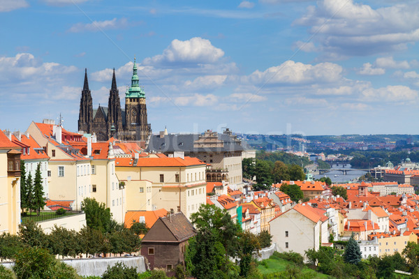 view of  of Prague from Hradcany district Stock photo © neirfy