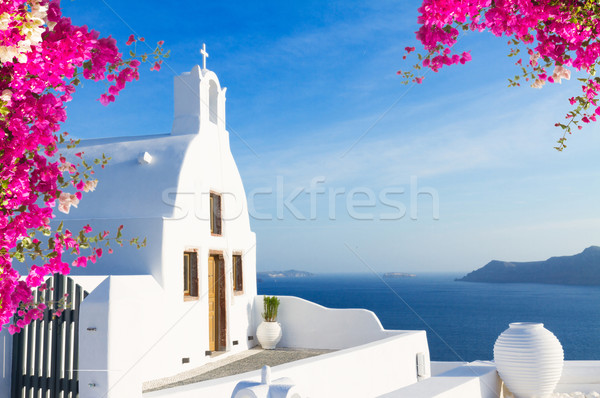 Stock photo: beautiful details of Santorini island, Greece