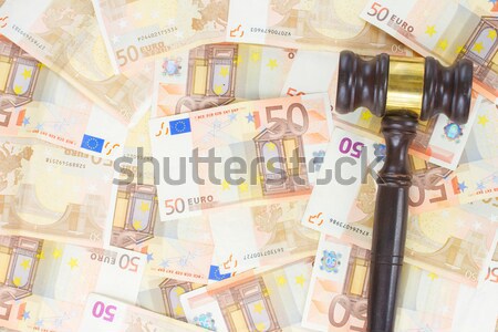 Law Gavel and Euro Money Stock photo © neirfy