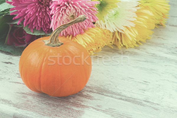 pumpkins on table Stock photo © neirfy