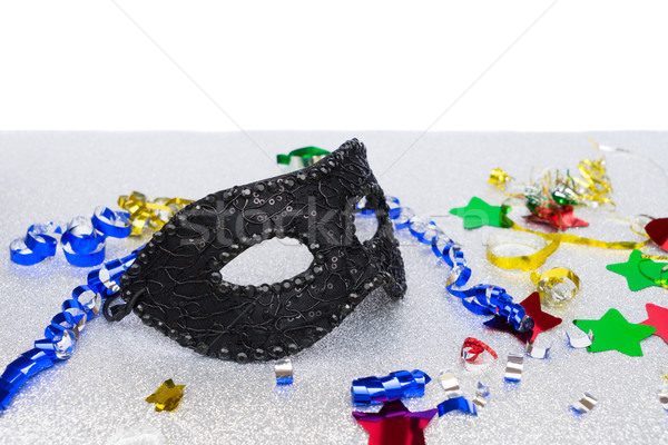Mask with masquerade decorations Stock photo © neirfy