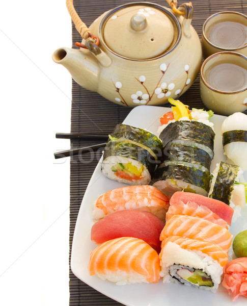 lunch with  sushi dish Stock photo © neirfy