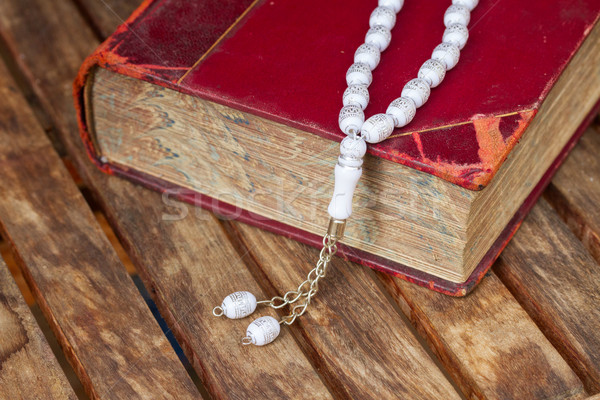 Holy Quran with beads  Stock photo © neirfy