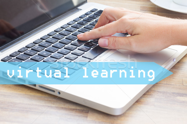 Stock photo: Virtual learning concept