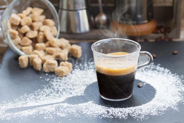 fresh coffee set  Stock photo © neirfy