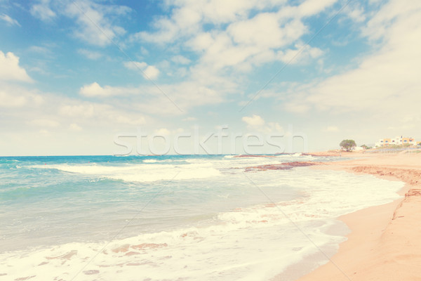 海灘 希臘 海 天空 景觀 美女 商業照片 © neirfy