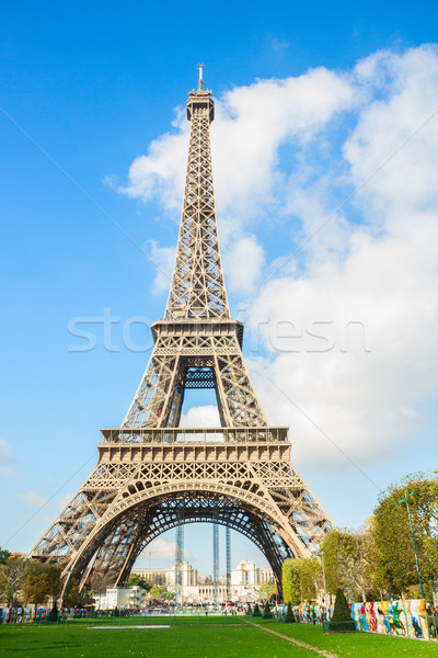 Tour Eiffel France Paris ciel nuages Photo stock © neirfy