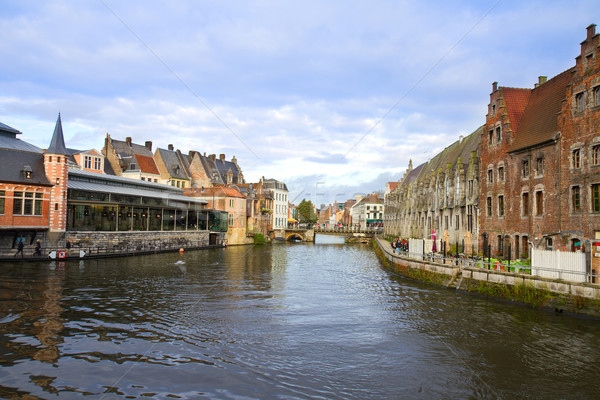 Canal vieux bâtiments vue ciel eau [[stock_photo]] © neirfy