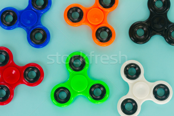 fidget spinner, popular relaxing toy, generic design Stock photo © neirfy