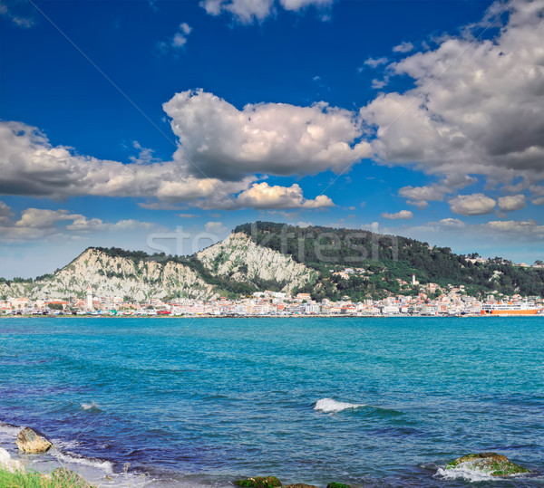 Gyönyörű sziget tájkép tenger Görögország tengerpart Stock fotó © neirfy