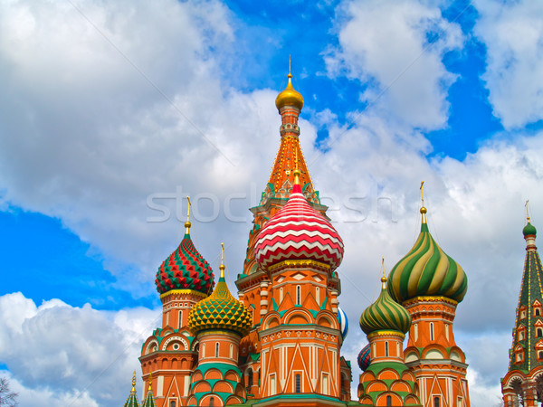 Details Basilikum Moskau Russland mehrfarbig Kathedrale Stock foto © neirfy