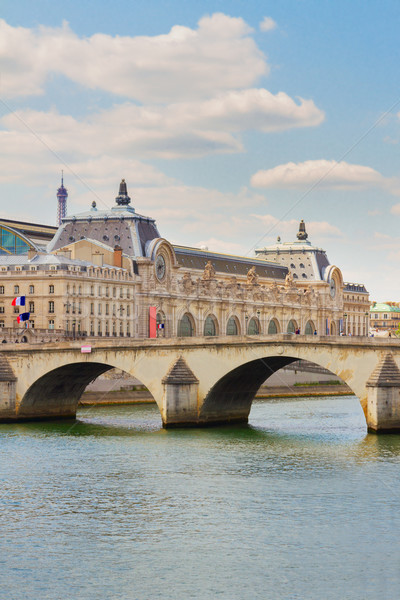 Museum Fluss Frankreich royal Sommer Tag Stock foto © neirfy