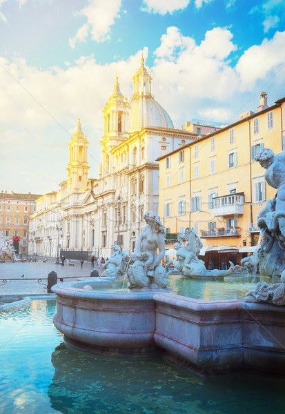Piazza Navona, Rome, Italy Stock photo © neirfy