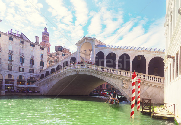 ストックフォト: 橋 · ヴェネツィア · イタリア · 表示 · 歴史的 · 水