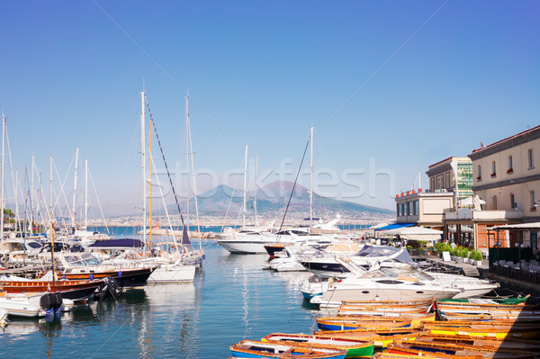 Neapol wulkan Włochy portu lata krajobraz Zdjęcia stock © neirfy