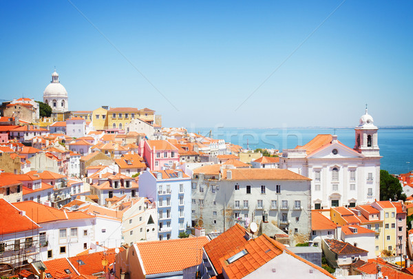 view of Alfama, Lisbon, Portugal Stock photo © neirfy