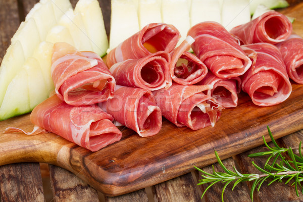 platter of ham Stock photo © neirfy