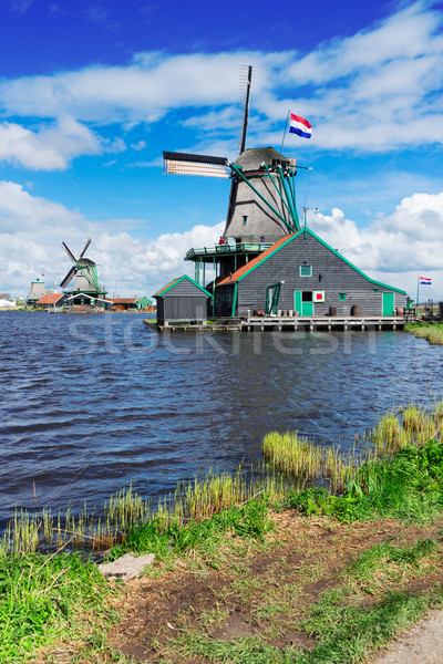 Dutch wind mills Stock photo © neirfy